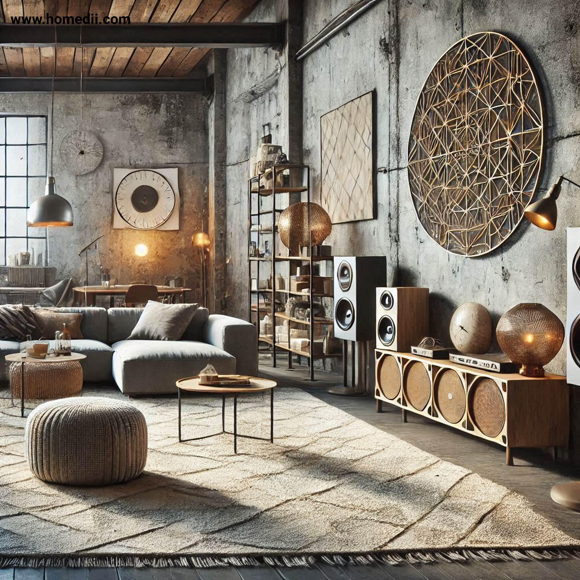 Industrial Living Room - Incorporate Rugs For Warmth And Texture with Rugs, Wool Rugs, Jute Rugs, Geometric Patterns!