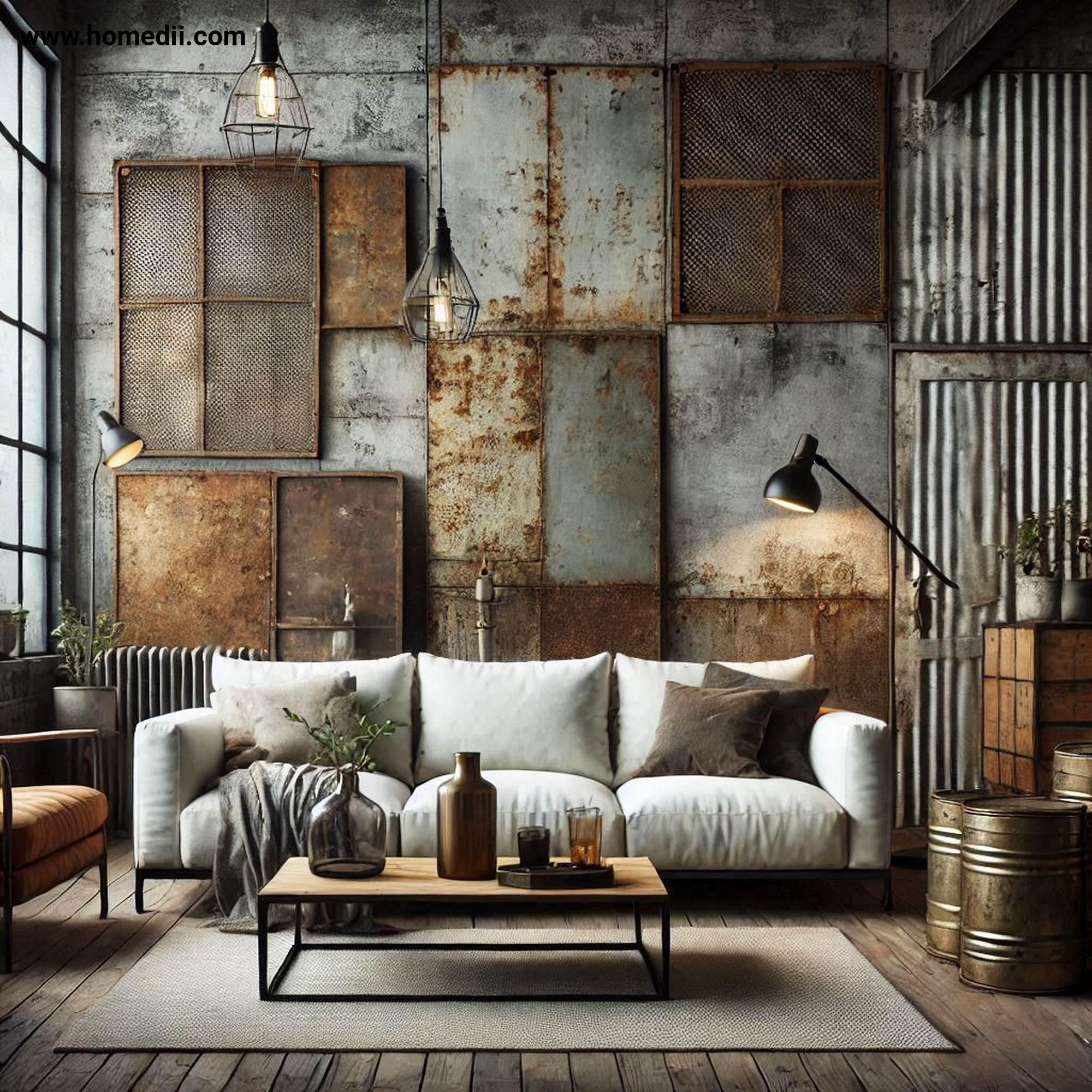 Industrial Living Room - Opt For Vintage And Reclaimed Furniture with Vintage Furniture, Reclaimed Furniture, Antique Stores, Flea Markets, Salvage Yards, Distressed Wood, Rusted Metal!