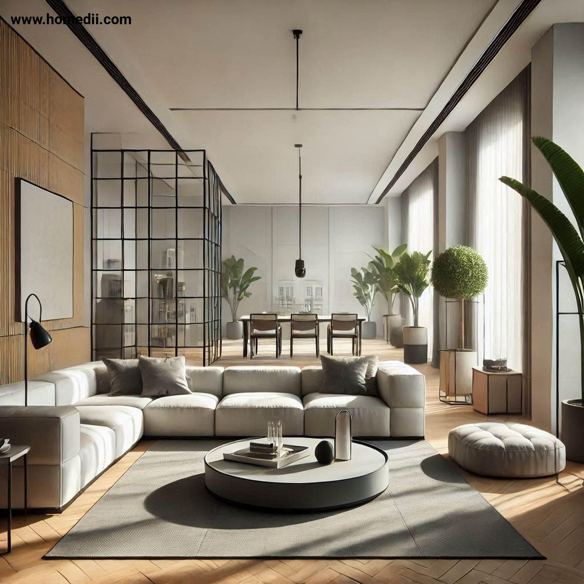 Modern Living Room - Incorporate Open Space with Open Space, Clear Pathways, Uncluttered Layouts!