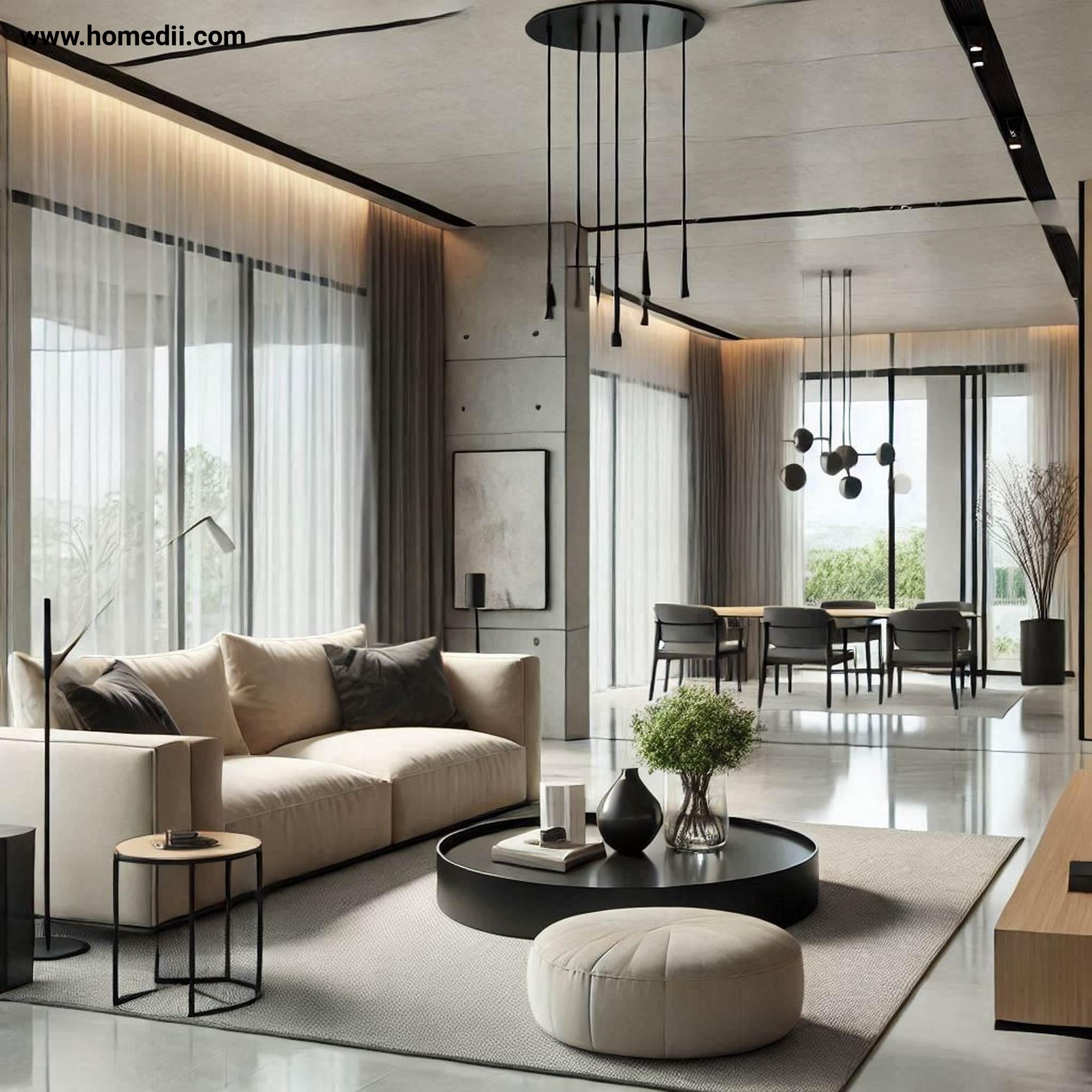Modern Living Room - Incorporate Open Space with Open Space, Clear Pathways, Uncluttered Layouts!