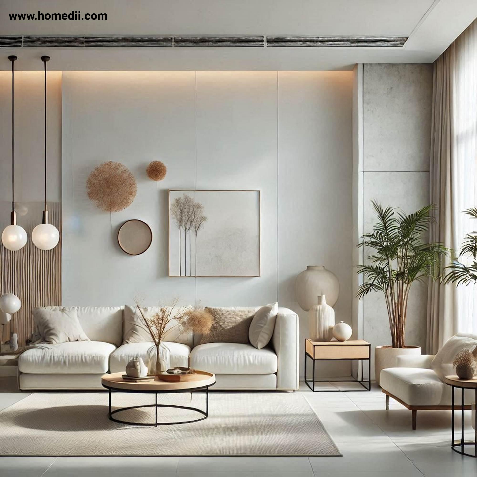 Modern Living Room - Start With A Neutral Base with White, Beige, Soft Gray, Neutral Walls, Neutral Floors!