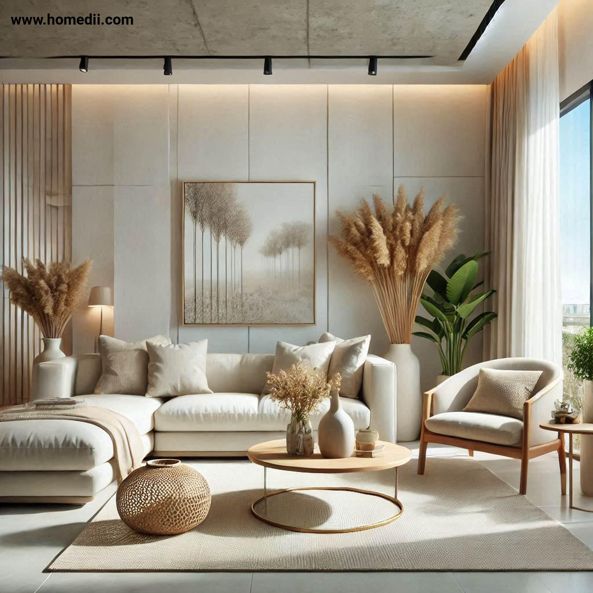Modern Living Room - Start With A Neutral Base with White, Beige, Soft Gray, Neutral Walls, Neutral Floors!